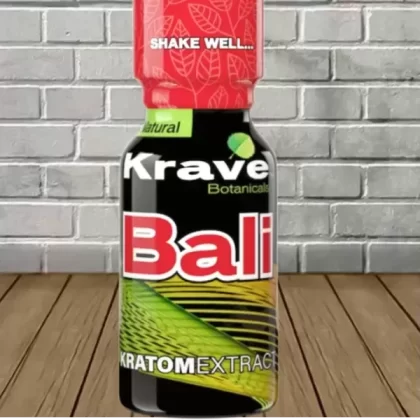 Krave Botanicals Bali Kratom Extract Shot - size#Single Bottle>12ct Case (A56613)