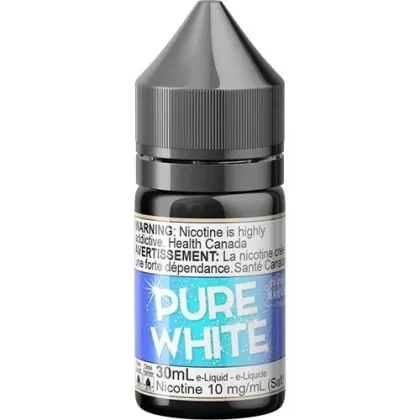 Pure White SALT by Cloud Haven E-Liquid - Province#Alberta>Manitoba>Ontario>Federal (BC SK NL NS)10mg/mL>20mg/mL