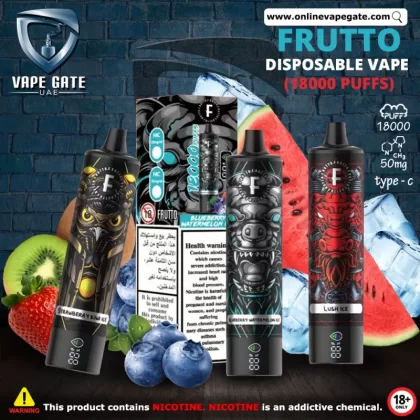 FRUTTO Disposable Vape (18000 Puffs) - 50 mg / Blue Razz Ice