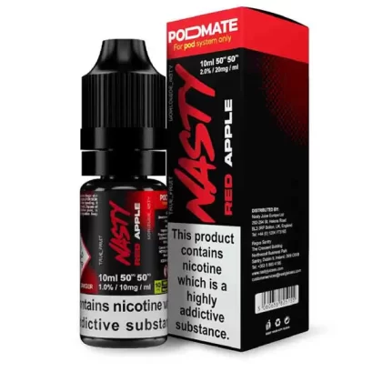 Nasty Pod Mate Salt Red Apple Nic Salt E-Liquid - 10mg