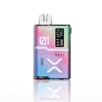 MOTI vape Australia – MOTI Play Bar 7500 Disposable Vape (5%, 7500 Puffs) Rainbow Cloudz 6422T57