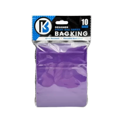 10-Pack Bag King Child-Resistant Opaque Wide Mouth Mylar Bag
