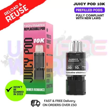 Summer Romance Juicy Pod 10K Replacement Pod 12ML – £2.99