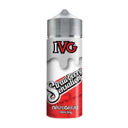 Strawberry Sensation 100ml Shortfill by IVG - Ecigpremium