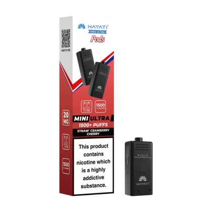 Straw' Cranberry Cherry Hayati Mini Ultra Refill Pack - Ecigwizard