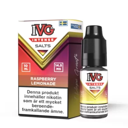 IVG Intense Salts – Raspberry Lemonade 14,5mg 10ml - E Ciggbutiken Se