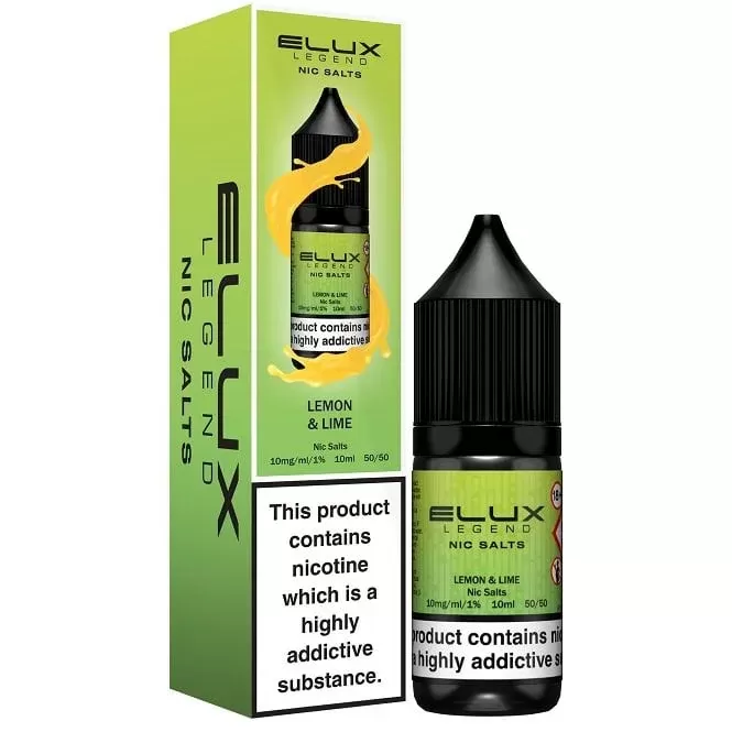 ELUX Lemon & Lime Nic Salt E Liquid – Legend Series (10ml)
