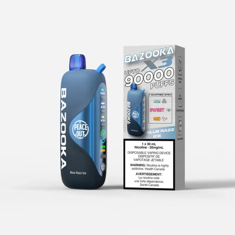 Bazooka X3 - 90K Puffs Disposable Vape - Watermelon Strawberry twist Ice, Banff Mint (6AC009) - Image 2