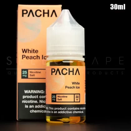 Pacha Mama – White Peach Ice Nic Salt 30ml