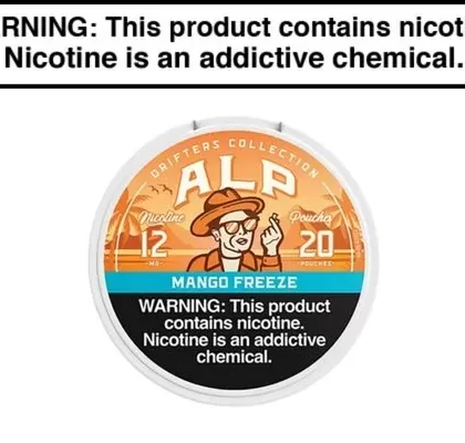 ALP Drifters Nicotine Pouches – 20ct - Blueberry Lemonade Ice 12MG, Blueberry Lemonade Ice 6MG