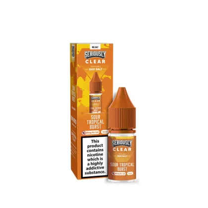 Seriously Clear Sour Tropical Burst 10ml Nic Salts E-Liquid - 20mg