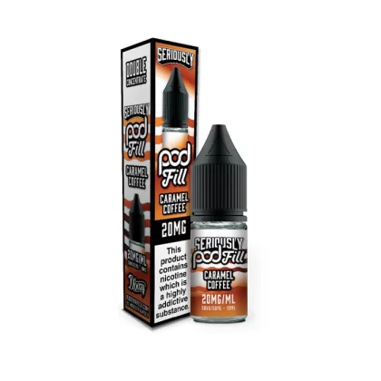 Caramel Coffee Nic Salt E-Liquid by Seriously Pod Fill - 20 mg - High Strength