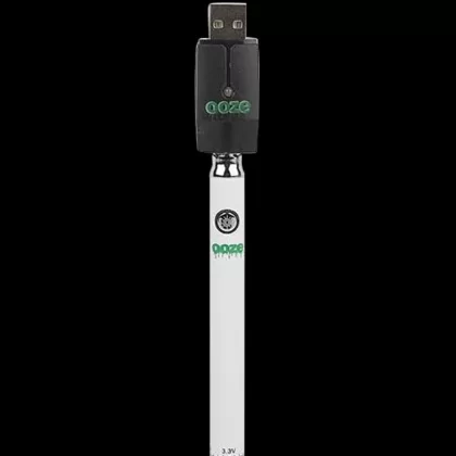 Ooze Slim Twist Battery with Charger - Color#Black>Blue>Gold>Orange>Purple>Rasta>Rainbow>Red>Rose Gold>Silver>Teal>White>Yellow