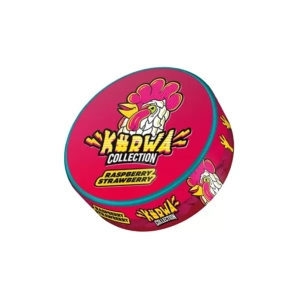 Kurwa Collection Raspberry Strawberry Nicotine Pouches - Strength#16mg