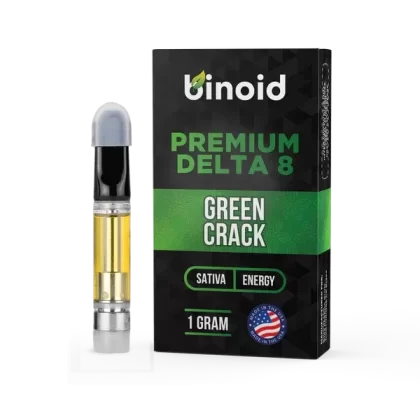 Binoid Delta 8 THC Vape Cartridge Green Crack
