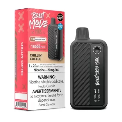 Flavour Beast Beast Mode Max 18K Disposable – 20ML – Chillin’ Coffee Iced - Eliquidsupply