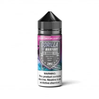 Gorilla Warfare Vape Juice | 16 Gauge Ice Sawed-Off - Nicotine#0mg>3mg>6mg