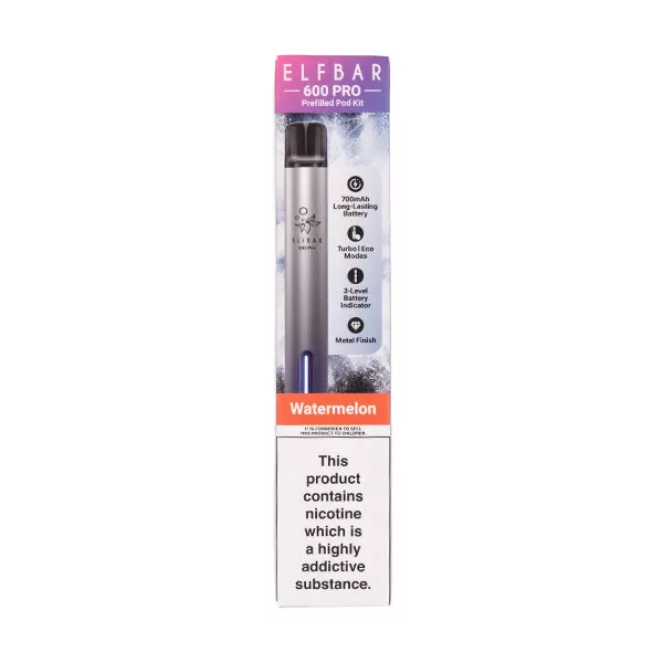 Elf Bar 600 Pro Prefilled Pod Kit - Aurora Purple & Cherry Ice