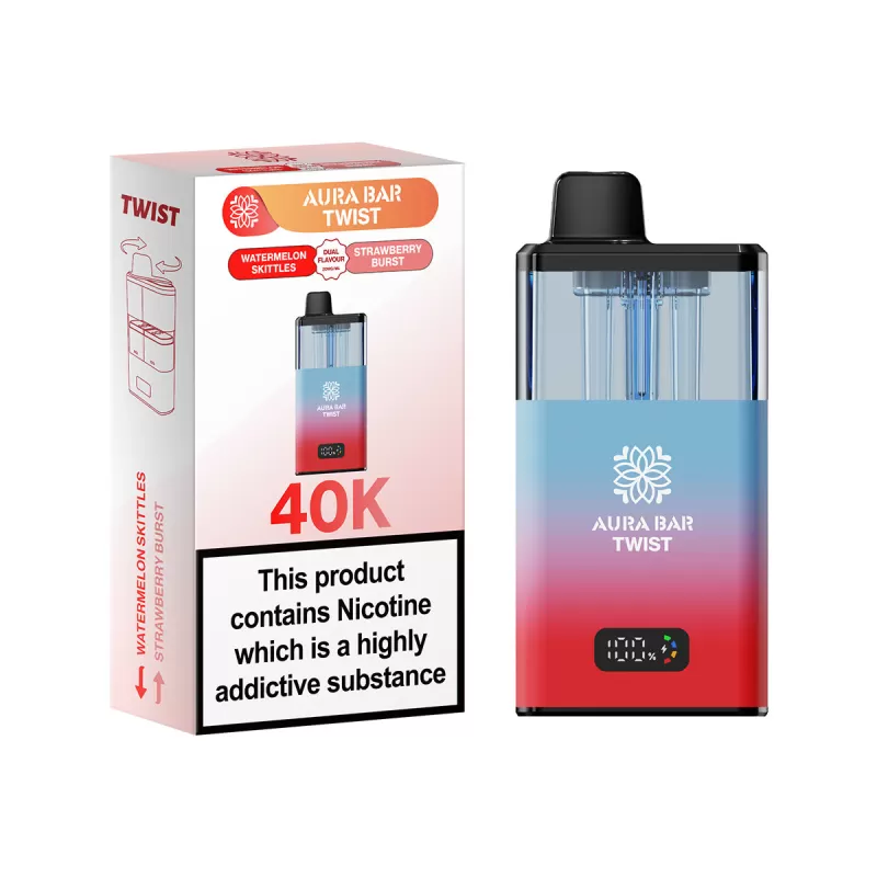 Aura Bar Twist 40K Vape Kit By Crystal Prime - Spearmint / Fresh Mint - Image 2