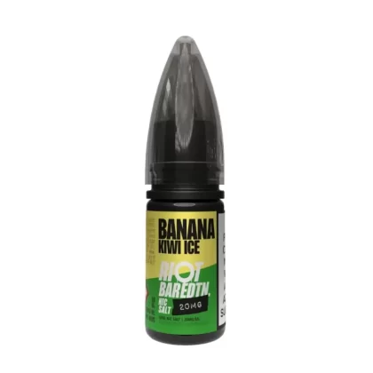 Banana Kiwi Ice Nic Salt E-Liquid Bar Edition by Riot Squad (10ml) - 20mg