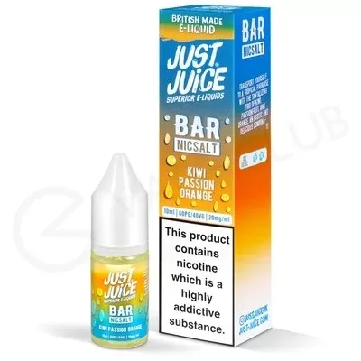 Kiwi Passion Orange Nic Salt E-Liquid by Just Juice Bar - Ecigpremium