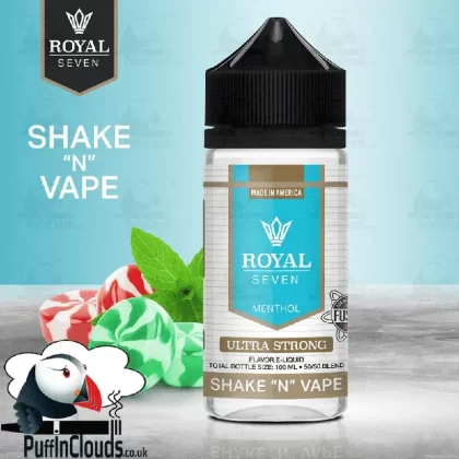 Royal Seven Ultra Strong Menthol Shake n Vape E-Liquid (50ml 0mg)