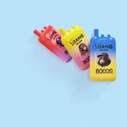 Bang Leader 80000 Puffs Triple Flavors Disposable Vape - Random Flavors(Minimum 2 Pieces), Watermelon Ice & Strawberry Mango & Banana; 3-nicotine, 2-nicotine