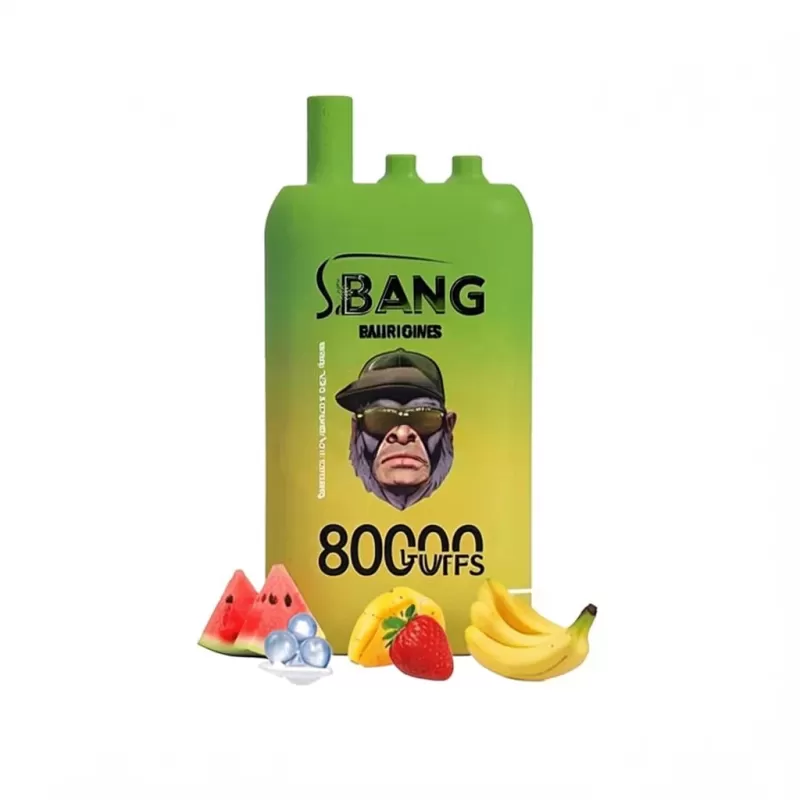 Bang Leader 80000 Puffs Triple Flavors Disposable Vape - Random Flavors(Minimum 2 Pieces), Watermelon Ice & Strawberry Mango & Banana; 3-nicotine, 2-nicotine - Image 2