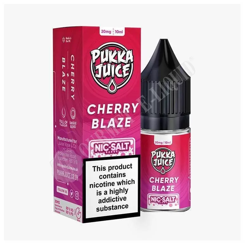 Cherry Blaze Nic Salt by Pukka Juice - Size#10ml~Nicotine Strength#10mg>20mg