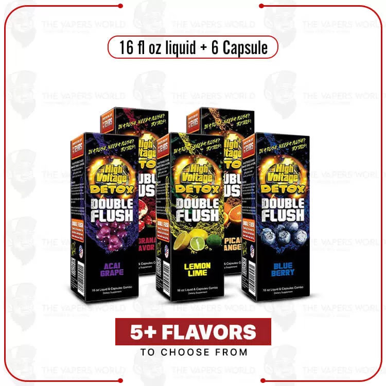 High Voltage Detox Double Flush - Acai Grape, Lemon Lime