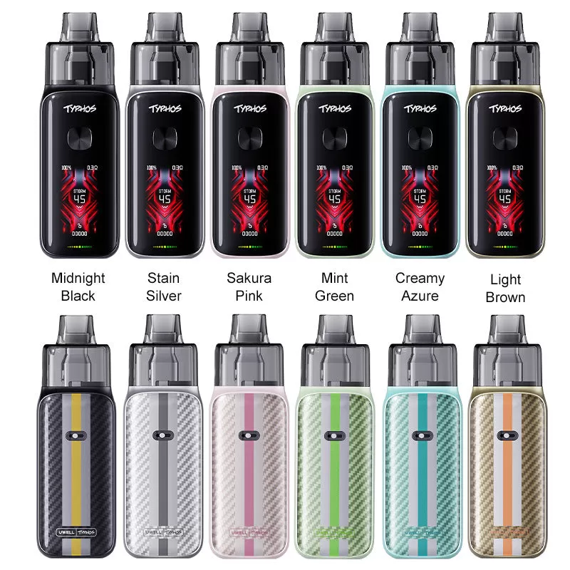 Uwell Typhos Pro Pod Kit 45W - Creamy Azure - Image 2