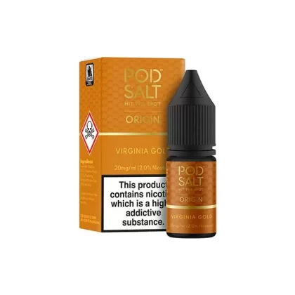 Pod Salt Origins Virginia Gold E Liquid 10ml - Nicotine Strength#20mg>11mg (8F9A01)