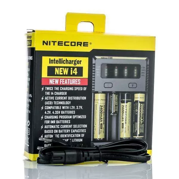 Nitecore New i4 Intellicharger Battery Charger - Four Bay - Image 2
