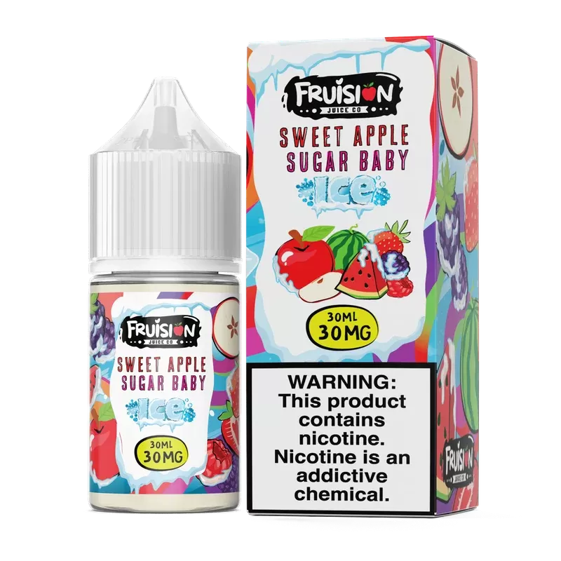 30ML | Iced Sweet Apple Sugar Baby by Fruision Salts - Size#30ML~Strength#30MG>50MG (A8D985)