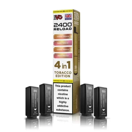 I VG 2400 Reload 4 in 1 Prefilled Replacement Pods - Nicotine Strength#20mg (Salt)~Flavour#Summer Edition>Fruit N Mint Edition>Pomegranate Edition>Red Edition>Lime Edition>Purple Edition>Spe (1565F4)
