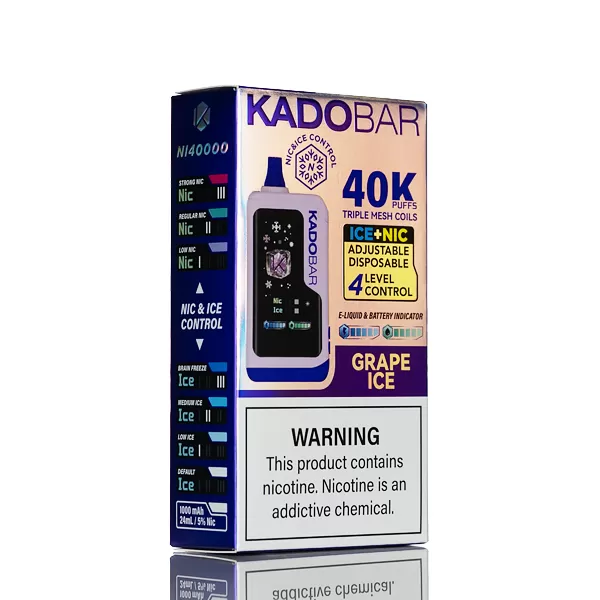 Kado Bar NI40K 40000 Puffs Disposable Vape - 24mL - Chilled Red Apple - Image 3