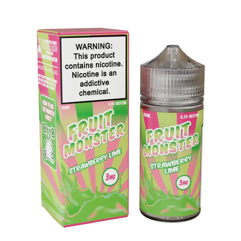 Fruit Monster - Strawberry Lime - 100ML E-Liquid