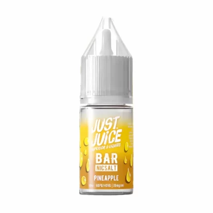 Just Juice Bar Pineapple Nic Salt Vape Juice- 10 Pack - Strength 5mg