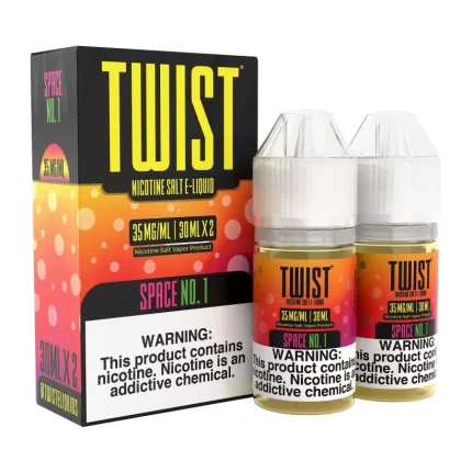 TWIST Nicotine Salt E-Liquid - Space No.1 - 60ML E-Liquid (Twin 30ML Pack) - 35MG