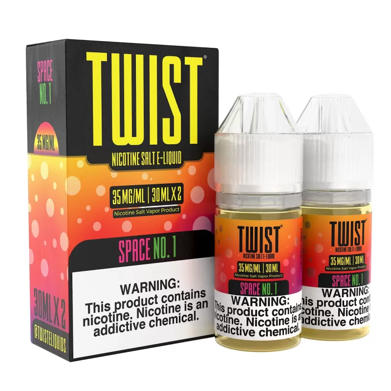 TWIST Nicotine Salt E-Liquid - Space No.1 - 60ML E-Liquid (Twin 30ML Pack) - 35MG