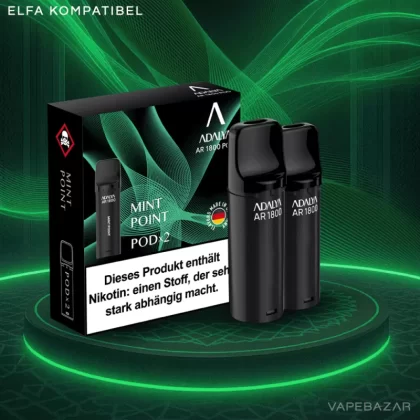 Adalya Alpha Pods – Mint Point – (2er Pack) - Adalya / Glycerin / Nikotinbenzoat / Propylenglykol / Aromastoffe