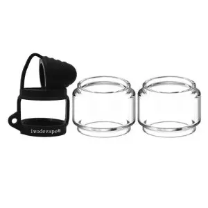 Vandy Vape Kylin V3 Vape RTA Tank Clear Replacement Vape Straight Glass Tank Tube With Dust Cap Silicone rings