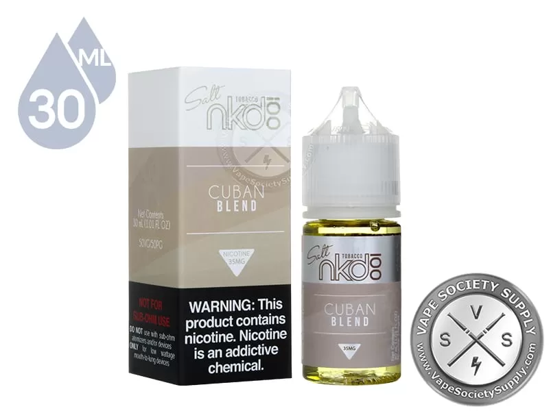 Cuban Blend NKD 100 Salt 30ml - Image 2