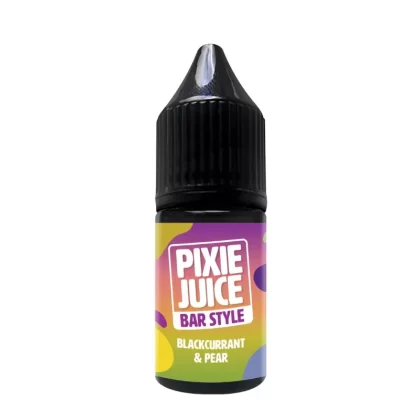 Blackcurrant and Pear 10ml Nic Salt By Pixie Juice Bar Style - Nicotine Strength#20mg (Salt)>10mg (Salt) (C7C3E8)