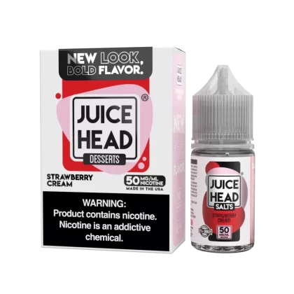 Juice Head Salts - Strawberry Cream - 30ML E-Liquid