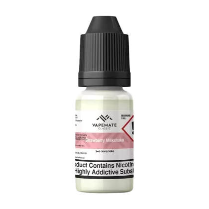 Vapemate Classic Strawberry Milkshake 10ml - 12mg - Vape Product