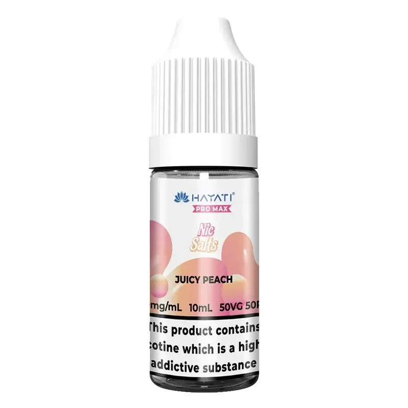 Hayati Pro Max Juicy Peach 10ml Nic Salt Vape Juice