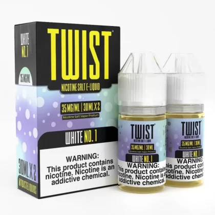 Twist e-Liquids Salt White No. 1 eJuice - 60mL (2x30mL); Vape Product, Vape Product; Twist eLiquids