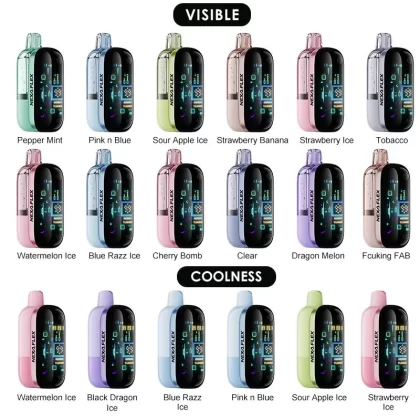 NEXA FLEX Disposable Kit 18ml (Visible Version: 35K Puffs; Coolness Version: 25K Puffs) - Strawberry Ice (Coolness Version) / 50mg / 1pc / CN-SZ Warehouse