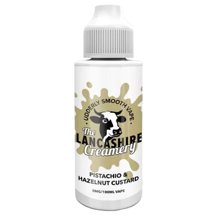 Pistachio Hazelnut Custard 100ml Shortfill By The Lancashire Creamery